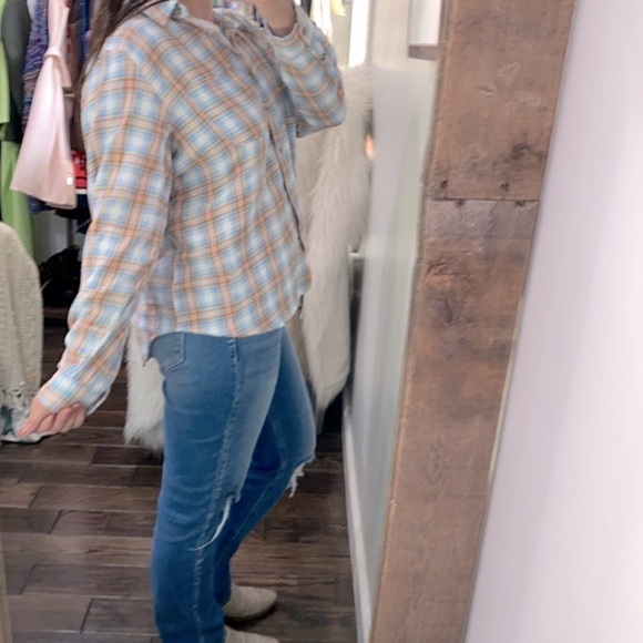 Universal Thread plaid button down cotton shirt size medium - Picture 3 of 8